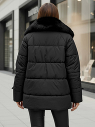 Dámska bunda čierna OZONEE JS/16M9185/392Z