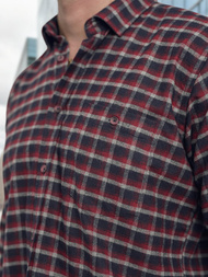 Pánska Košeľa Bordová OZONEE V/V176