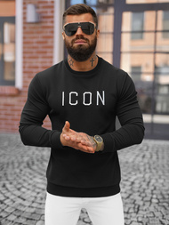 Pánska Mikina Čierna OZONEE O/D7394Z