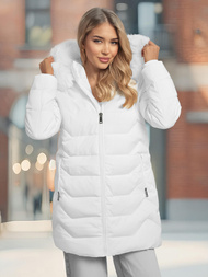 Dámska bunda biela OZONEE JS/16M9121/281Z