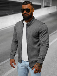 Pánska Mikina Tmavo-Sivá OZONEE JS/2002Z