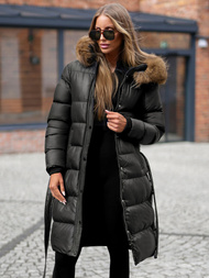 Dámska bunda čierna OZONEE JS/5M3298/392Z