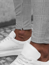 Pánske Chino Nohavice Sivé OZONEE DJ/550171