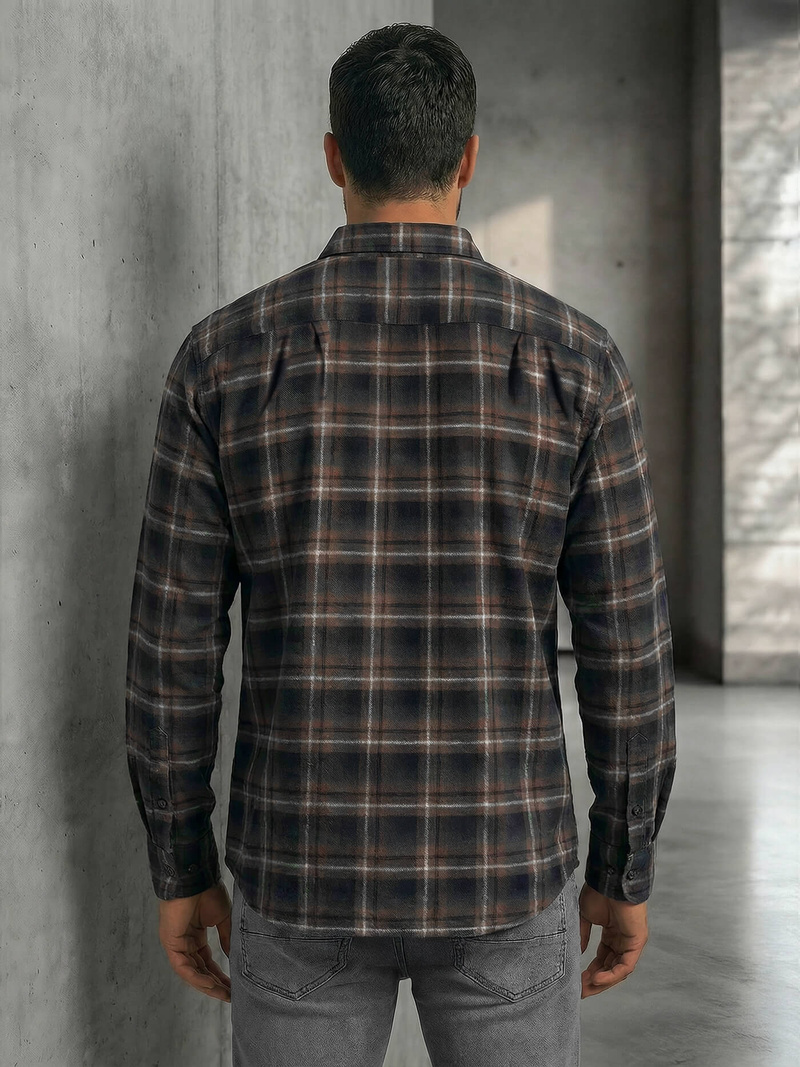 Pánska Košeľa Námornícka Modré OZONEE V/V177Z