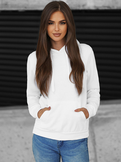 Dámska Mikina Biela OZONEE JS/W02Z