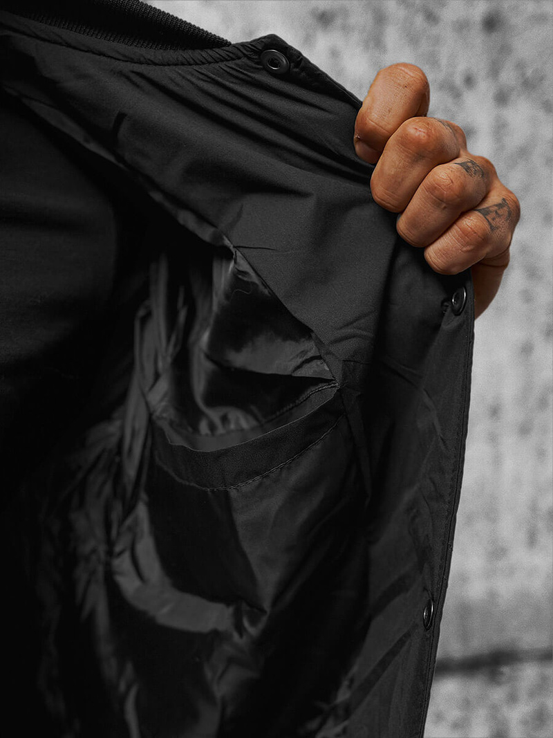 Pánska Bunda Čierna OZONEE JS/84M3020/392