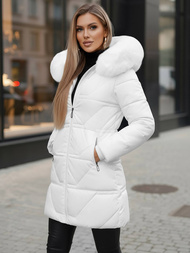 Dámska bunda biela OZONEE JS/16M9099/281Z
