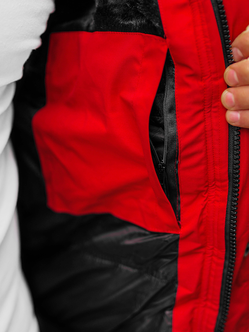 Pánska Bunda Červená OZONEE O/M798