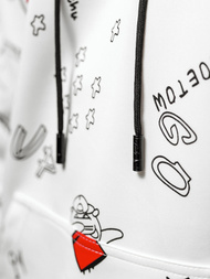 Pánska Mikina Biela OZONEE JS/8B1223/1