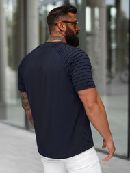 Pánske Tričko Námornícke Modré OZONEE JS/8T88/25Z