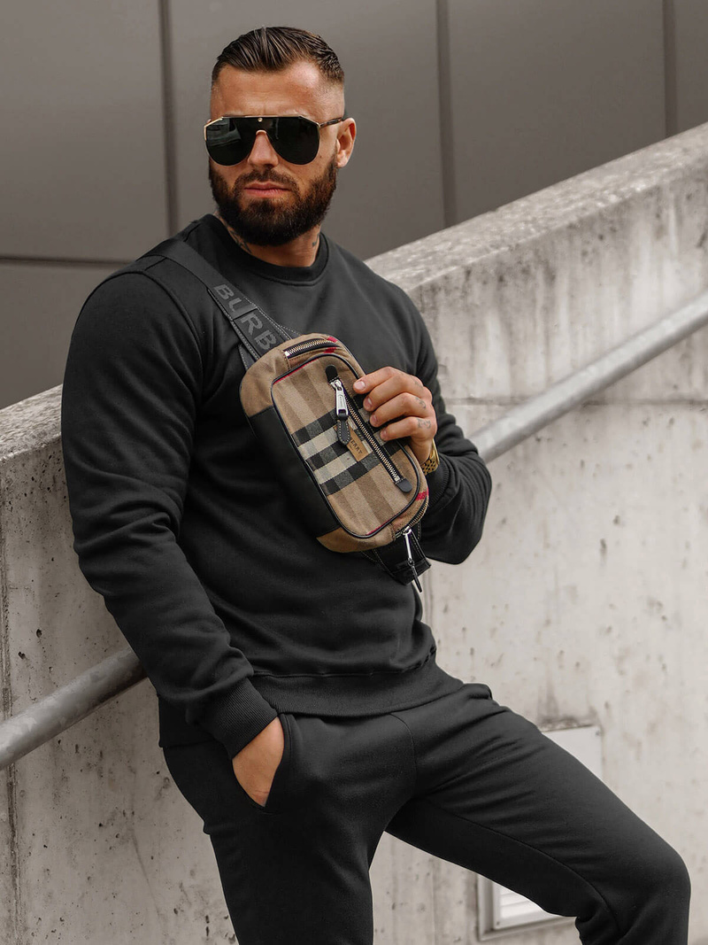 Pánska Tepláková Súprava Čierny OZONEE JS/68C10380/3Z