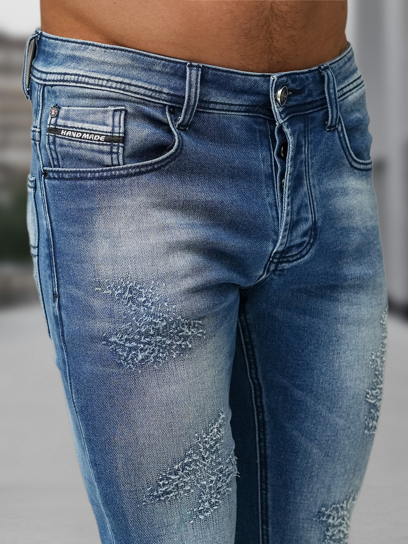 Pánske rifle modré OZONEE NB/MP0009BZ