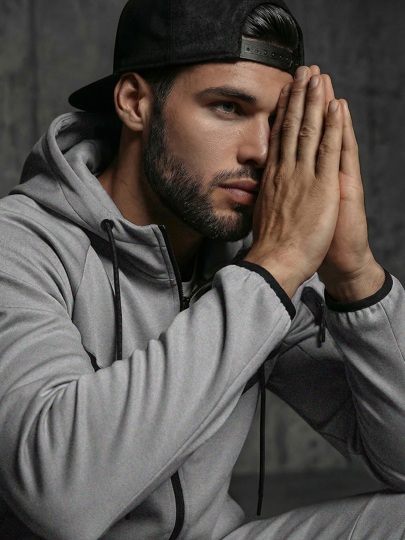 Pánska Tepláková Súprava Šedá OZONEE JS/8C1966/2