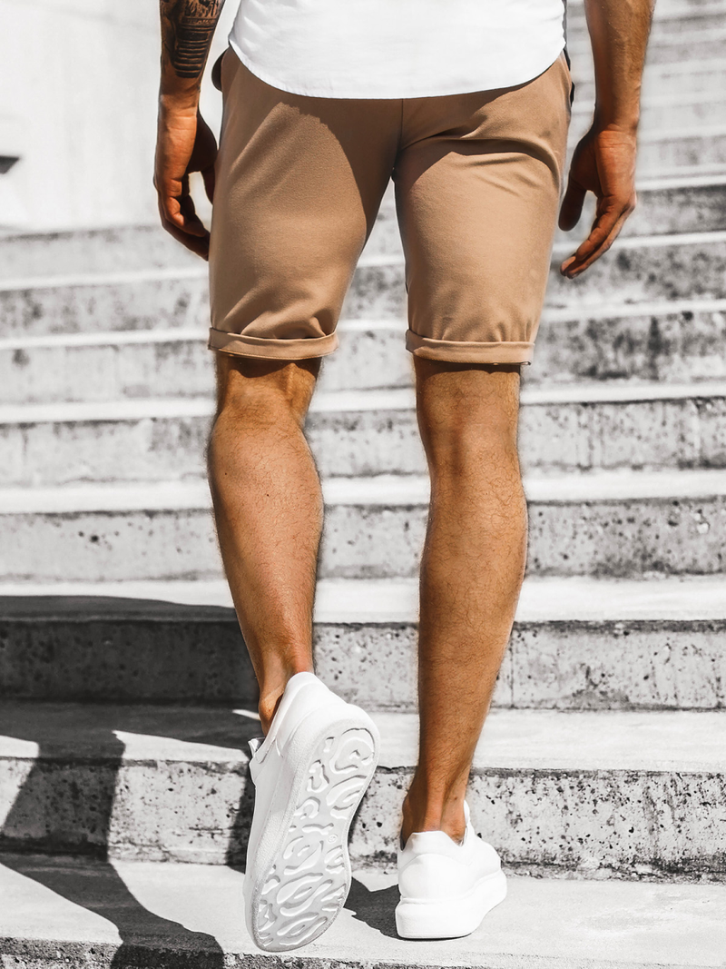 Pánske chino kraťasy Camelové OZONEE DJ/1001