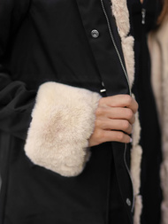 Dámska Zimná Bunda Čierna OZONEE JS/M763/392Z