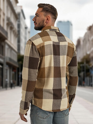 Pánska košeľa Camelová  OZONEE NB/MC728K