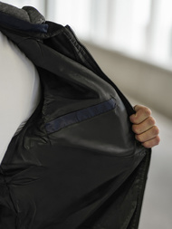 Pánska Bunda Námornícka Modrá OZONEE JS/8M986/215Z