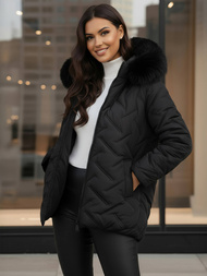 Dámska bunda čierna OZONEE JS/16M9296/392Z