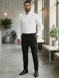 Pánska košeľa biela OZONEE V/V180Z