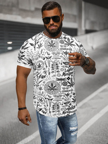 Pánske Tričko Biely OZONEE O/P1347