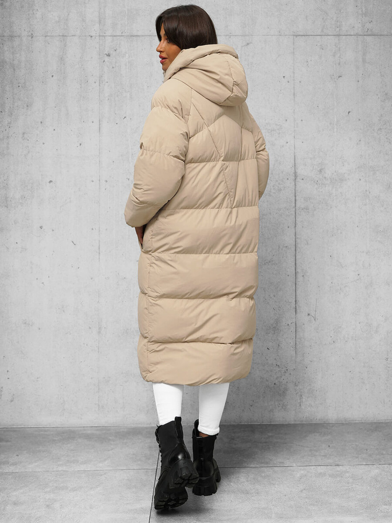 Dámska bunda béžová OZONEE JS/5M3163/62Z