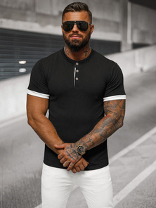 Pánske Tričko Čierne OZONEE O/M011