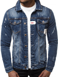 Pánska Riflová bunda tmave Modrá OZONEE G/600