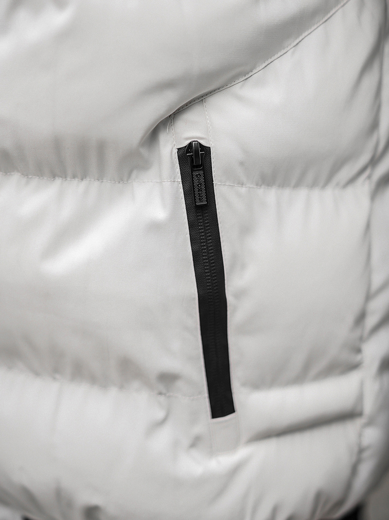 Pánska Bunda Biela OZONEE O/M798