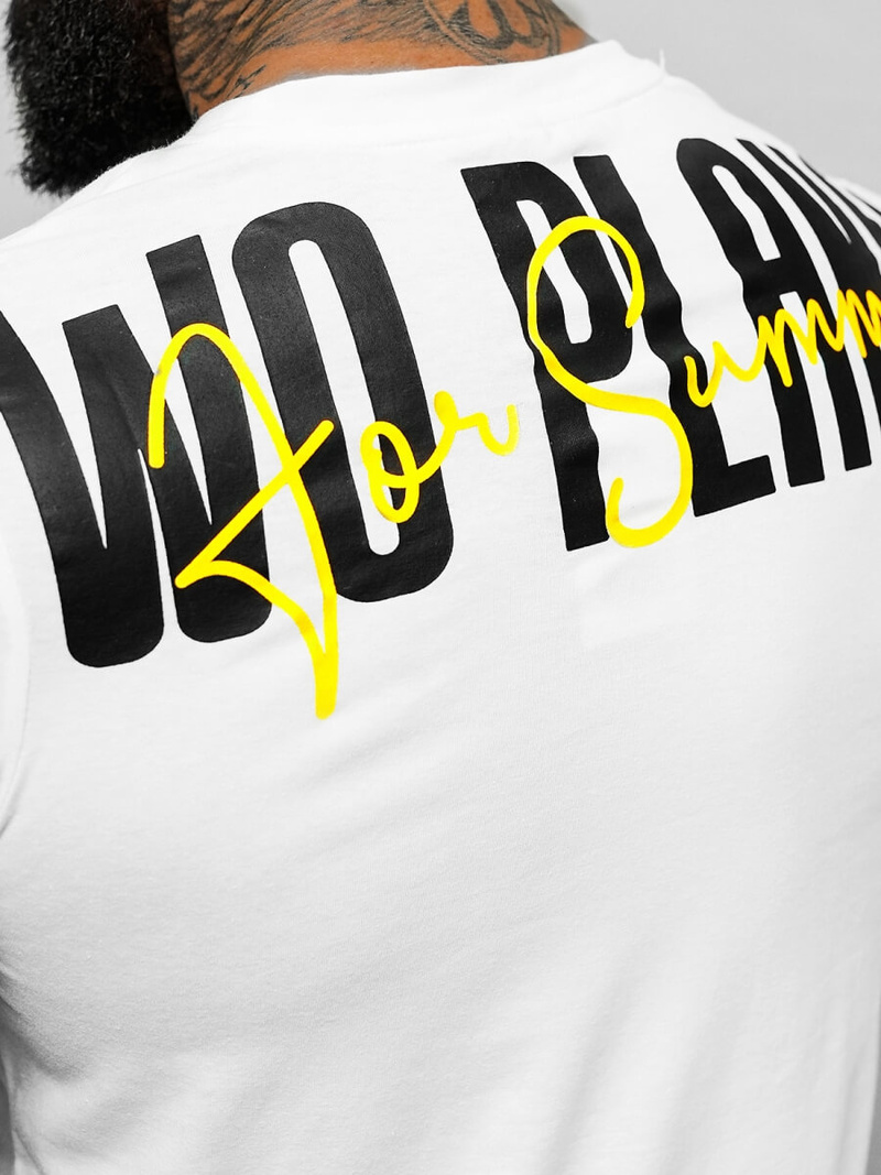 Pánske Tričko Biele OZONEE O/T1277/1