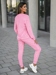 Dámska Velúrová Tepláková Súprava Prášková Ružová OZONEE O/8C1173/38