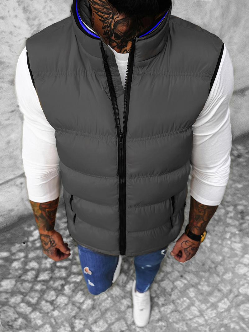 Pánska Vesta Sivá OZONEE N/7131