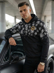 Pánska Mikina Čierna OZONEE O/B272Z