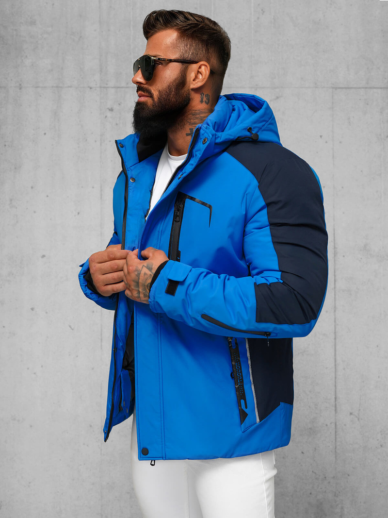 Pánska Bunda Modrá OZONEE JS/91M9905/184Z