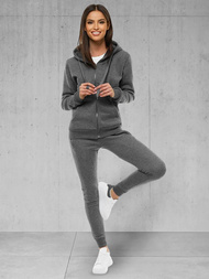 Dámska dvojdielna tepláková súprava grafitová OZONEE JS/CKW03