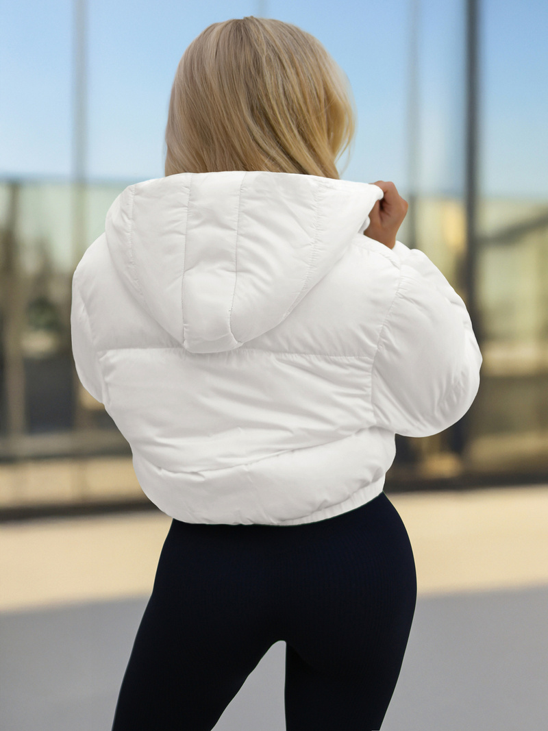 Dámska bunda biela OZONEE JS/5M3260/281Z