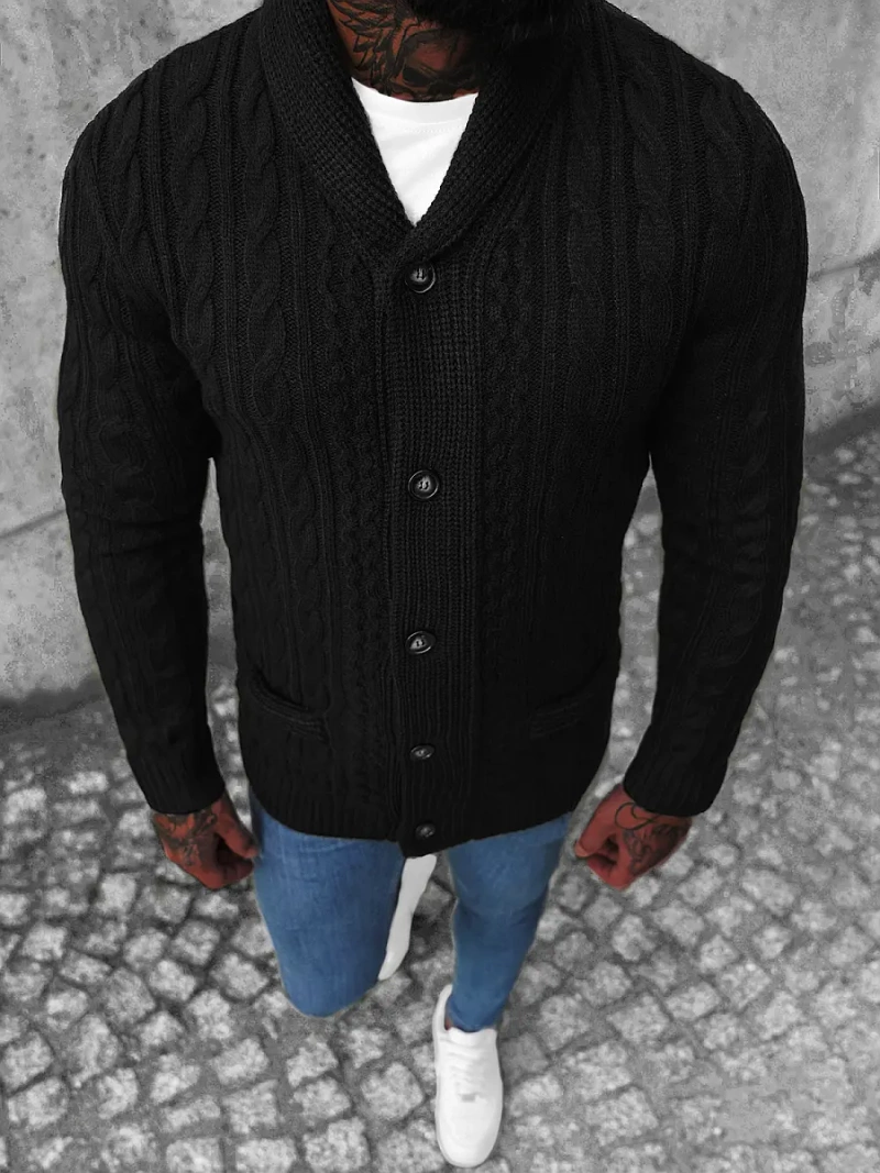 Pánsky Sveter Čierny OZONEE NB/MM6017/4