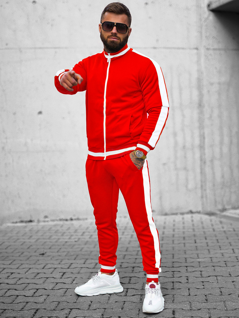 Pánska Tepláková Súprava Červená OZONEE JS/8C99/18Z