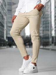 Pánske Chino Nohavice Béžové OZONEE O/P4049Z