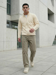 Pánska Mikina Ecru OZONEE JS/HH016/1