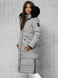 Dámska bunda sivé OZONEE O/W377