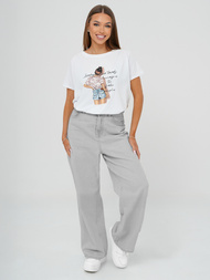 Dámske Tričko Biele OZONEE JS/95T2573/1