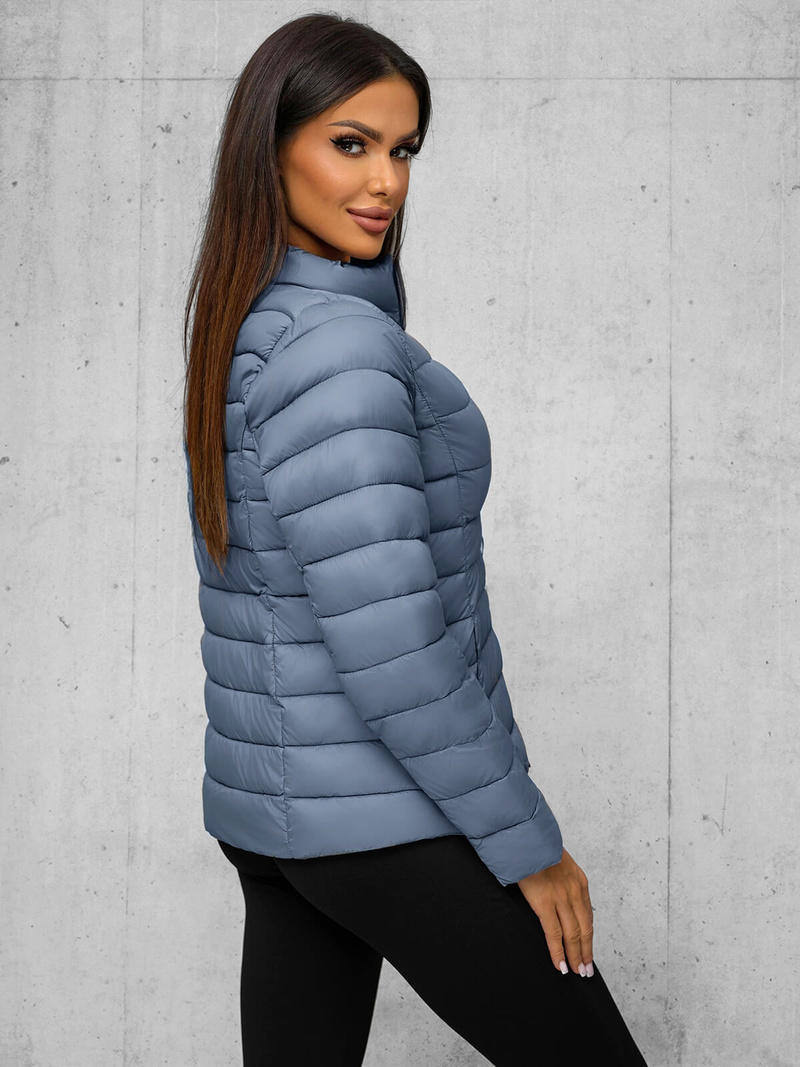 Dámska bunda oceľový OZONEE JS/11Z8170Z