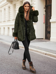 Dámska Zimná Bunda Zelená OZONEE JS/16M9062/136Z