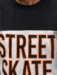 Pánska Mikina Čierna OZONEE JS/KS1901Z