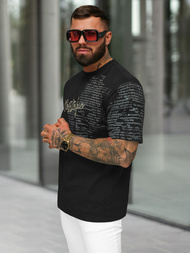 Pánske Tričko Čierne OZONEE O/YN2/631