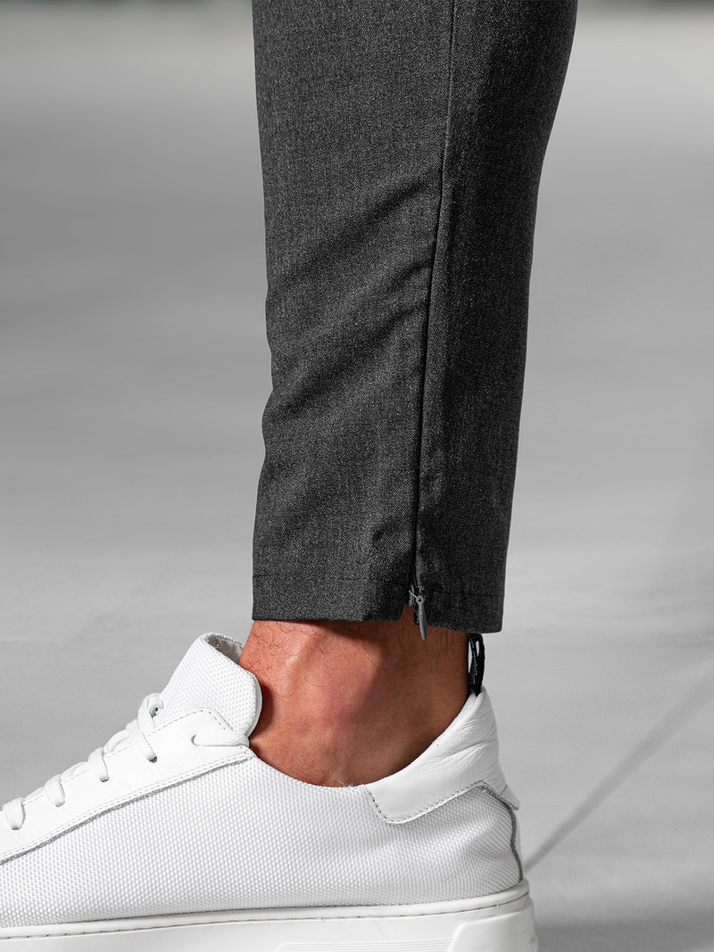 Pánske Chino Nohavice Grafitové OZONEE DJ/3300Z