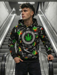 Pánska Mikina Čierna OZONEE O/B269Z