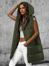 Dámska vesta zelená OZONEE O/81266Z