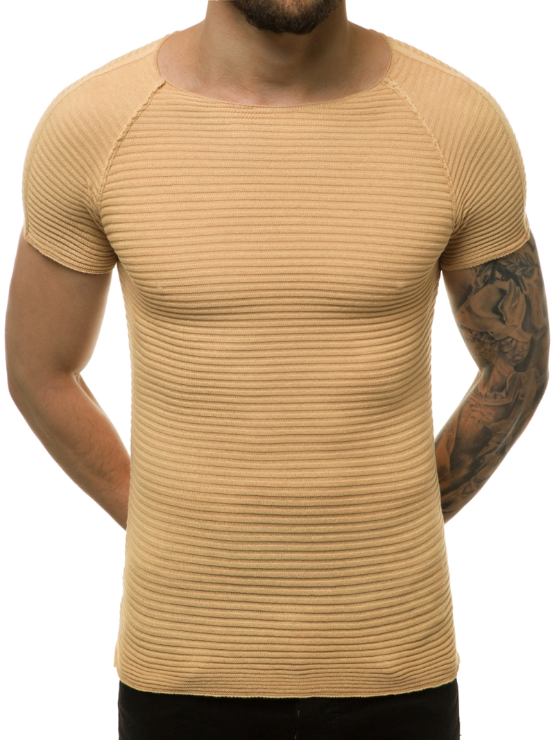 Pánsky sveter béžový OZONEE L/2297