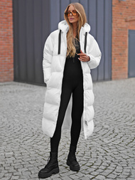 Dámska bunda biela OZONEE JS/5M3163/281Z